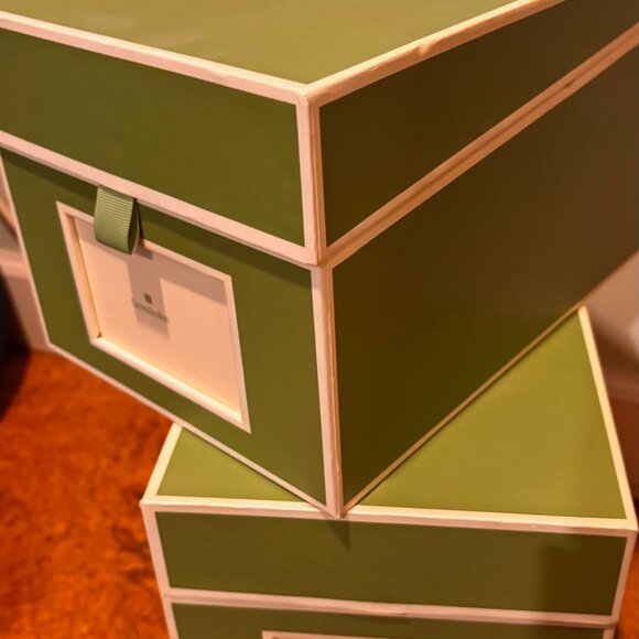 3 Semikolon CD/Photos Box Lime  - set of 3 matching boxes - Picture 10 of 13